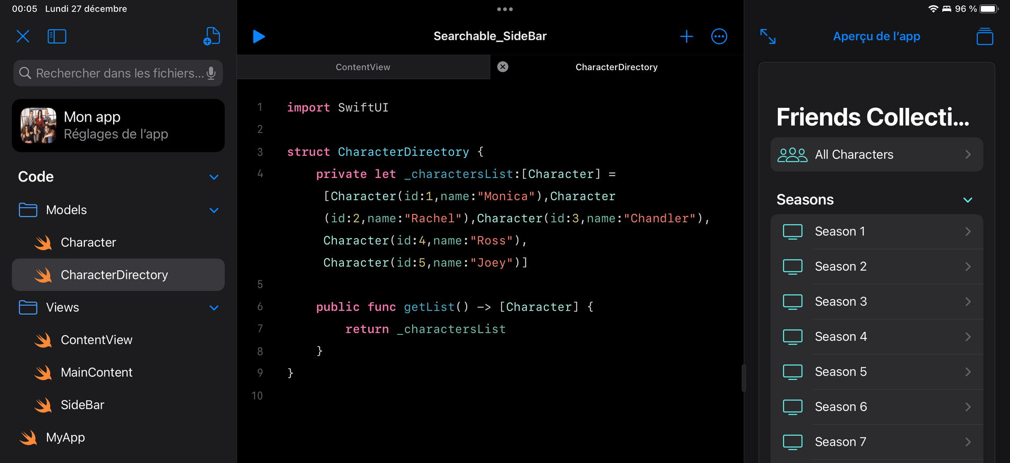 Créer une app depuis Swift Playground 4